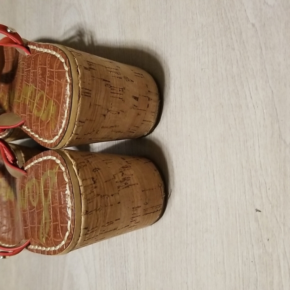 NWOT Sam Edelman Rasha Red Wedge Size 8 - Picture 6 of 10